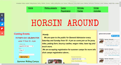 Desktop Screenshot of horsinaround.ca