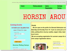 Tablet Screenshot of horsinaround.ca